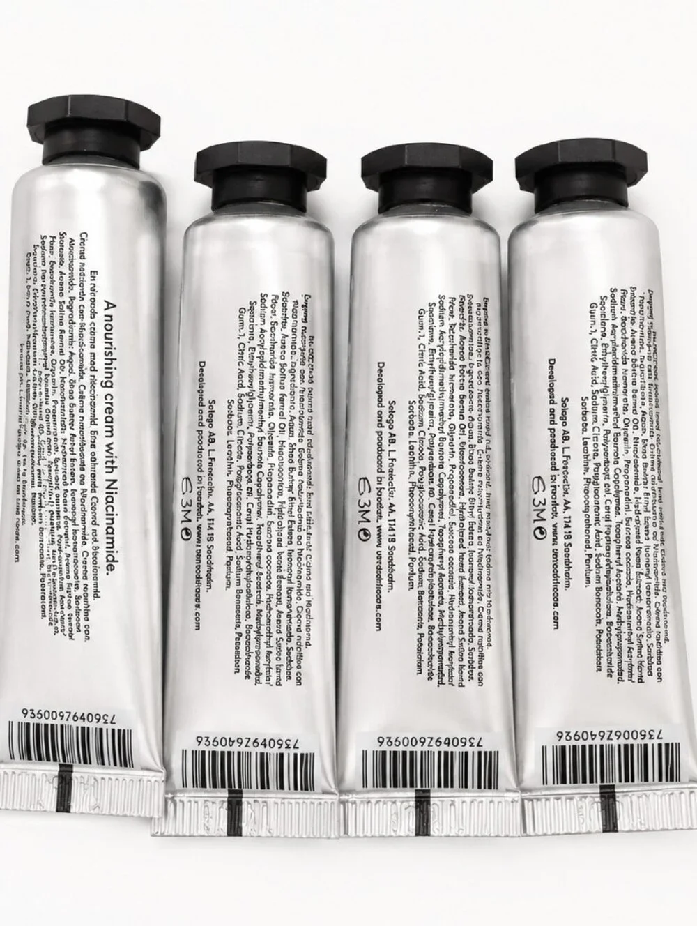 Verso Nourishing Cream with Niacinamide Travel Size Bundle of 4 | 15ml Each